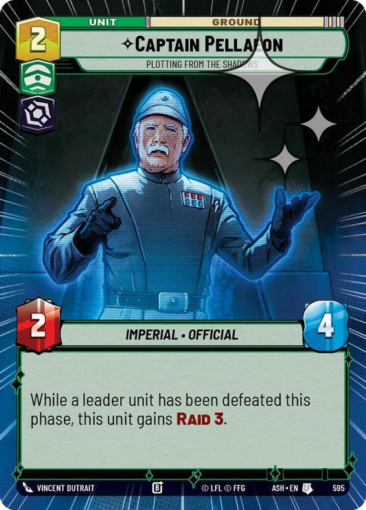 Captain Pellaeon - Plotting from the Shadows (Hyperspace Foil) (595) [Ashes of the Empire]