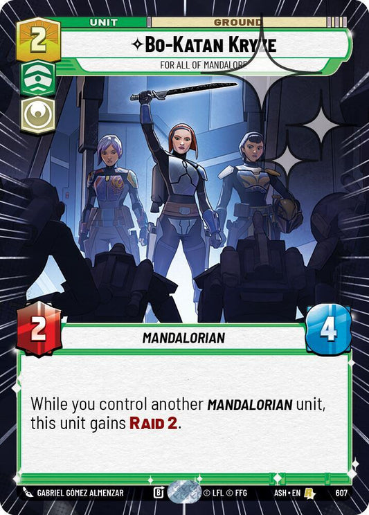 Bo-Katan Kryze - For All of Mandalore (Hyperspace Foil) (607) [Ashes of the Empire]