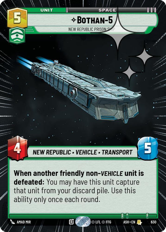 Bothan-5 - New Republic Prison Ship (Hyperspace Foil) (630) [Ashes of the Empire]