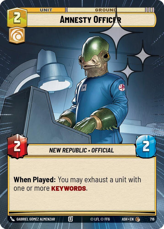 Amnesty Officer (Hyperspace Foil) (716) [Ashes of the Empire]