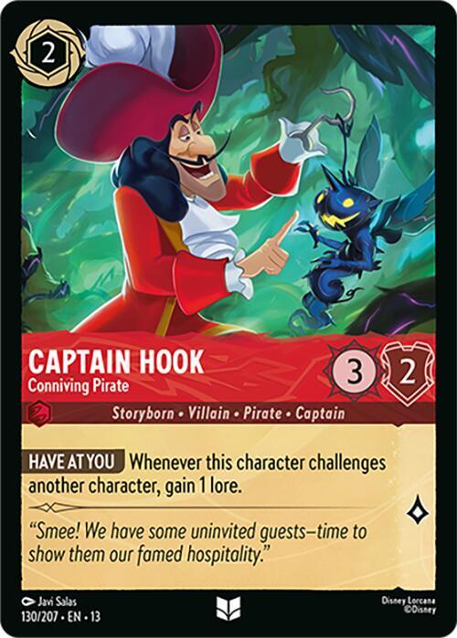 Captain Hook - Conniving Pirate (130/204) [Attack of the Vine!]