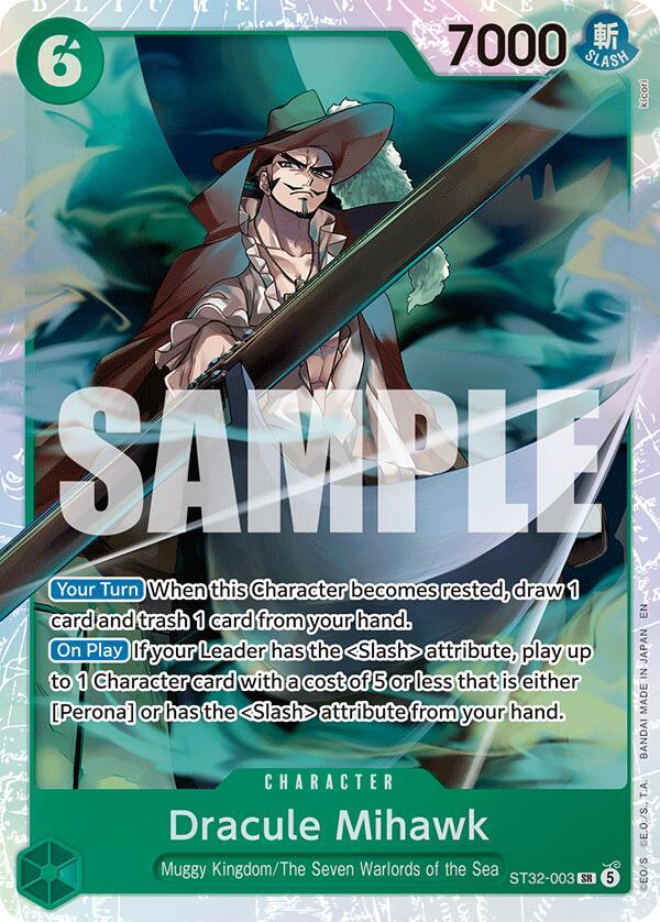Dracule Mihawk (ST32-003) [Starter Deck 32: GREEN Roronoa Zoro]