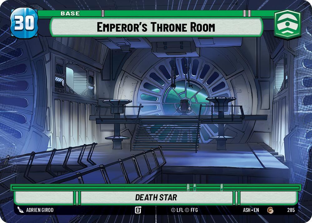 Emperor's Throne Room // Shield (Hyperspace) (285 // T06) [Ashes of the Empire]