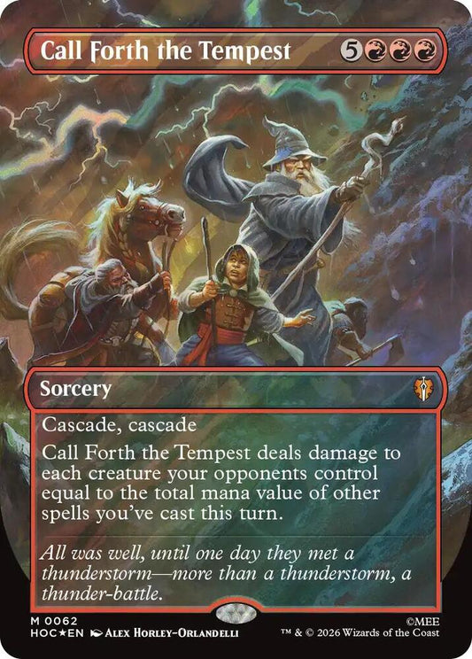 Call Forth the Tempest (Borderless) (Surge Foil) (62) [The Hobbit: Eternal-Legal]