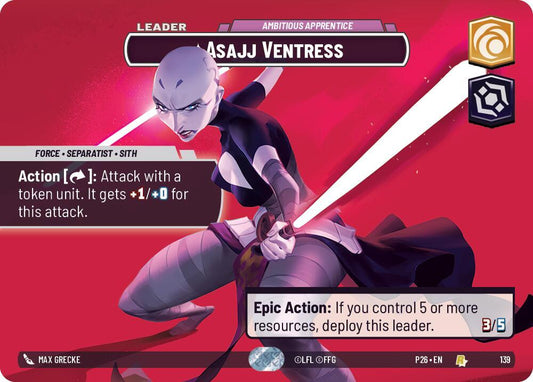 Asajj Ventress - Ambitious Apprentice (Prize Wall) (139) [Galactic Championship 2026]