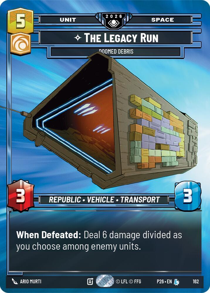 The Legacy Run - Doomed Debris (Prize Wall) (Foil) (162) [Galactic Championship 2026]