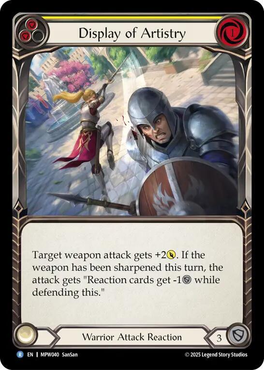 Display of Artistry (Yellow) (MPW040) [Mastery Pack Warrior]
