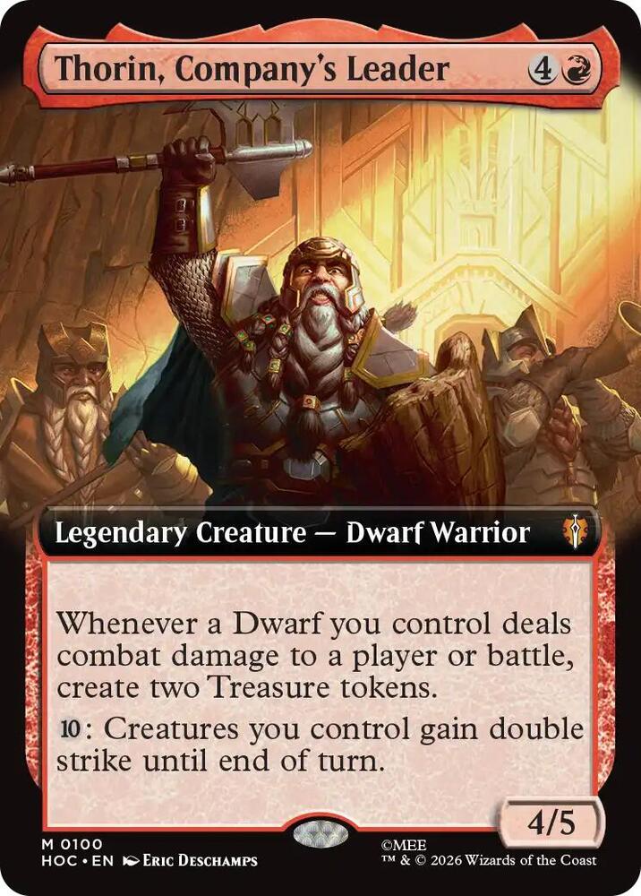 Thorin, Company's Leader (Extended Art) (100) [The Hobbit: Eternal-Legal]