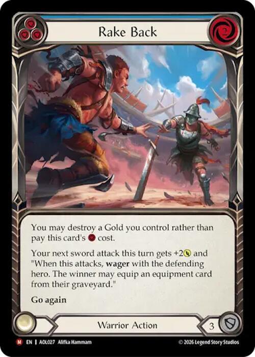 Rake Back (Blue) (AOL027) [Armory Deck: Olympia, Prized Fighter]