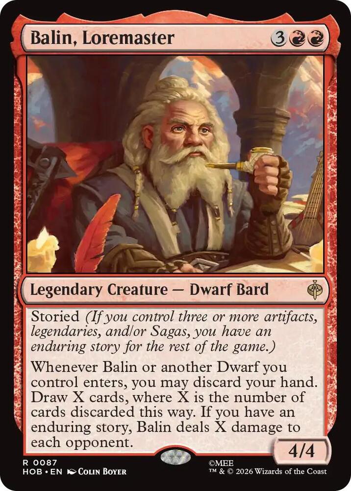 Balin, Tremaster (87) [The Hobbit]