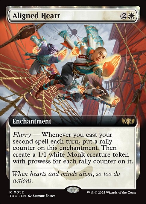 Aligned Heart (52) [Tarkir: Dragonstorm Commander]