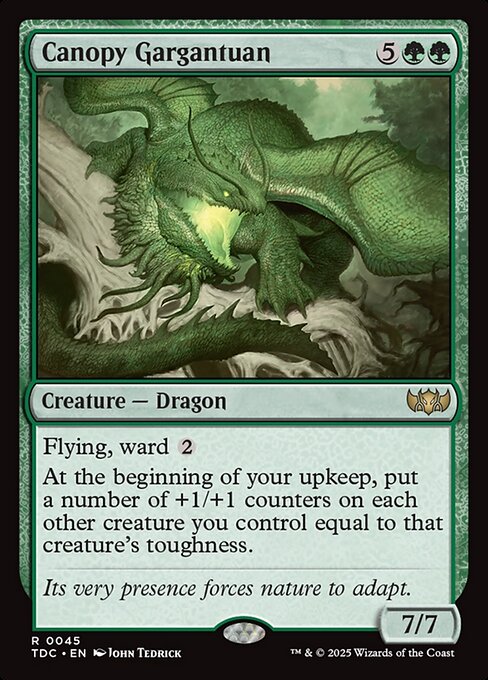 Canopy Gargantuan (45) [Tarkir: Dragonstorm Commander]