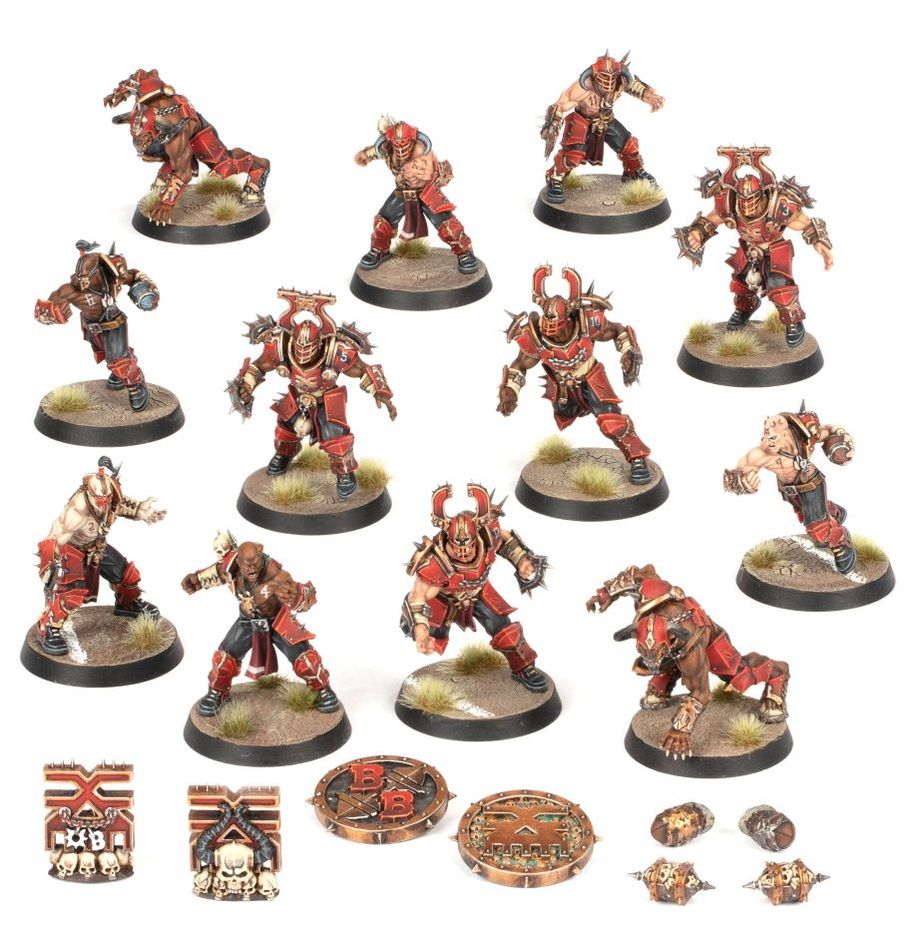 BLOOD BOWL - Khorne Blood Bowl Team : Skull-Tribe Slaughterers