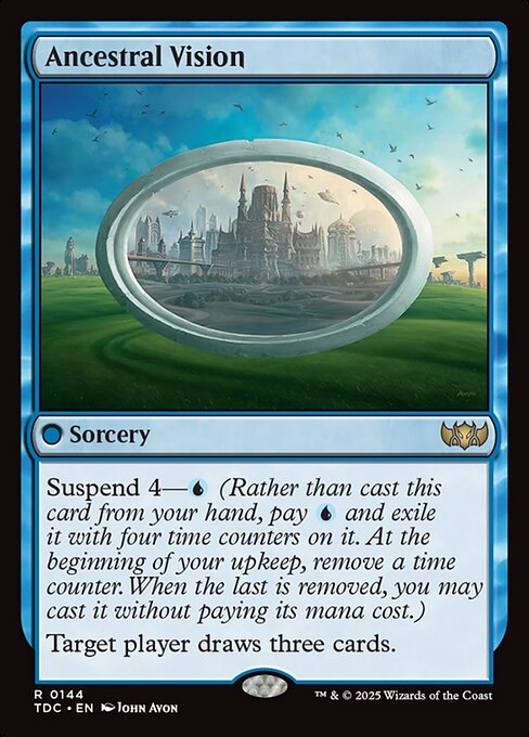 Ancestral Vision (144) [Tarkir: Dragonstorm Commander]