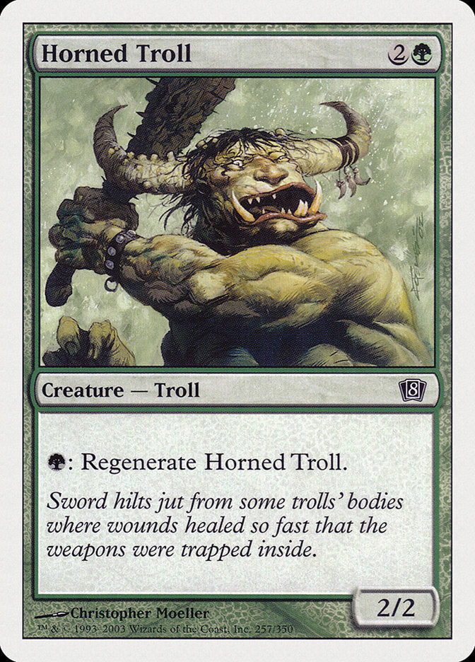 Horned Troll (257) [Eighth Edition]