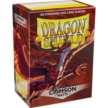DRAGON SHIELD SLEEVES MATTE CRIMSON 100CT