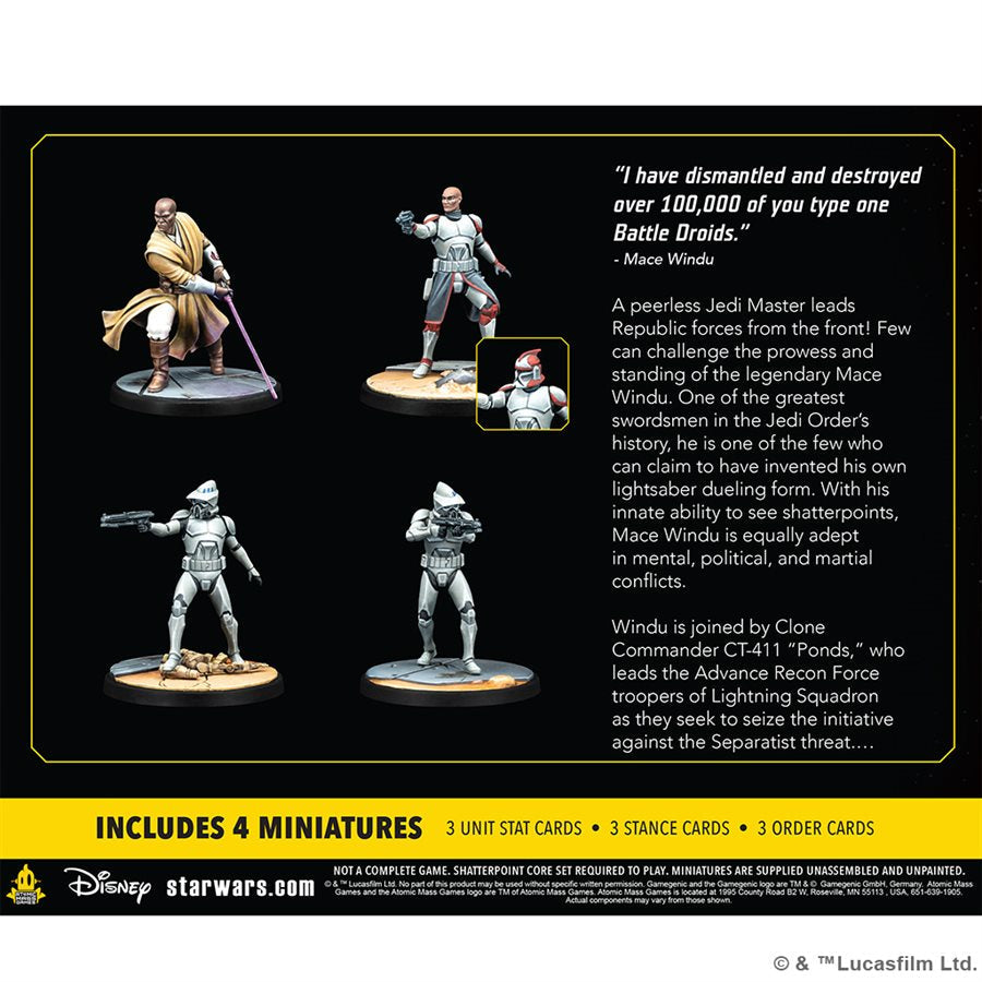 Star Wars: Shatterpoint: This Party's Over: Mace Windu Squad Pack