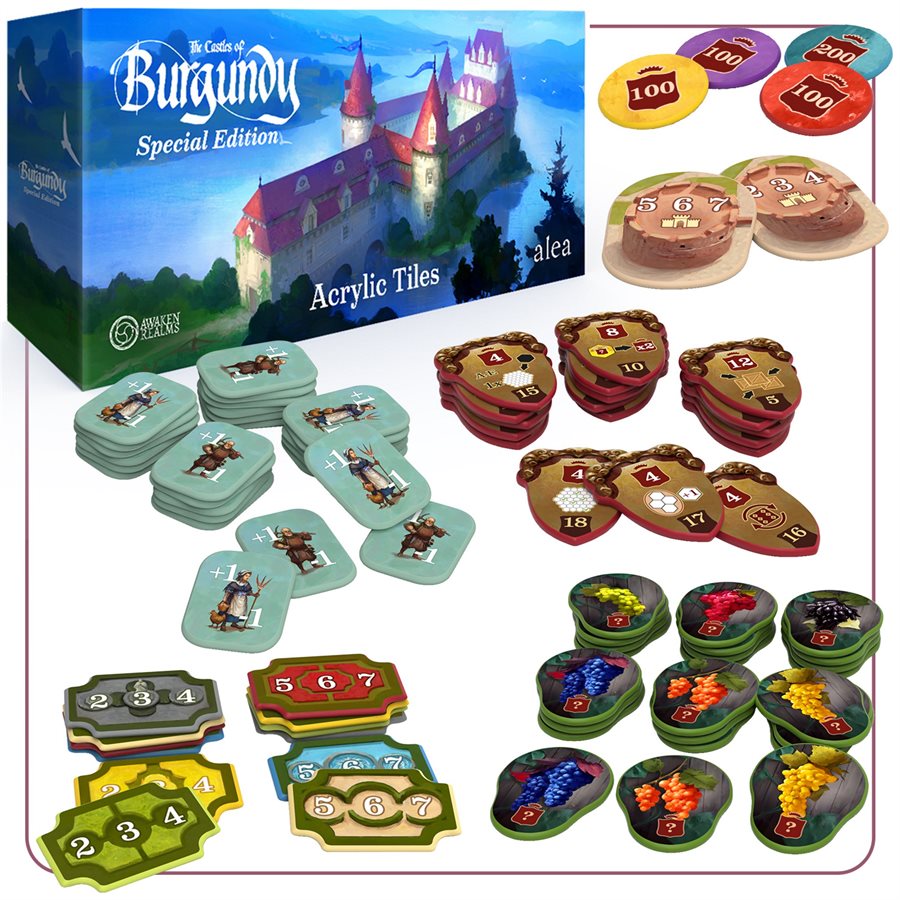 Castles of Burgundy Special Edition: Acrylic Tiles