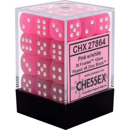 FROSTED 36D6 PINK/WHITE  12MM