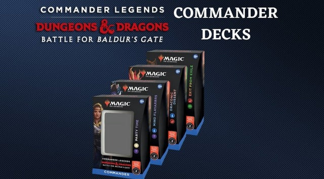 MTG COMMANDER LEGENDS BALDURS GATE SEAL CASE (4  DECKS)