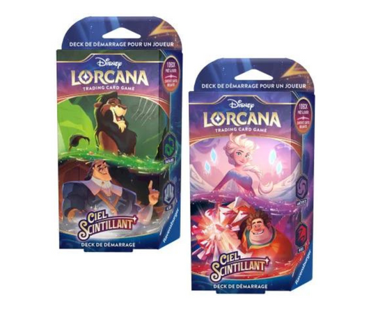 Lorcana Ciel Scintillant Deck de Démarrage Ensemble de 2 (FRENCH)