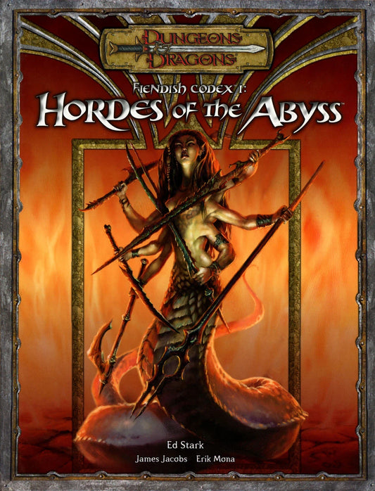 D&D 3.5TH EDITION FIENDISH CODEX I : HORDES OF THE ABYSS (EN)