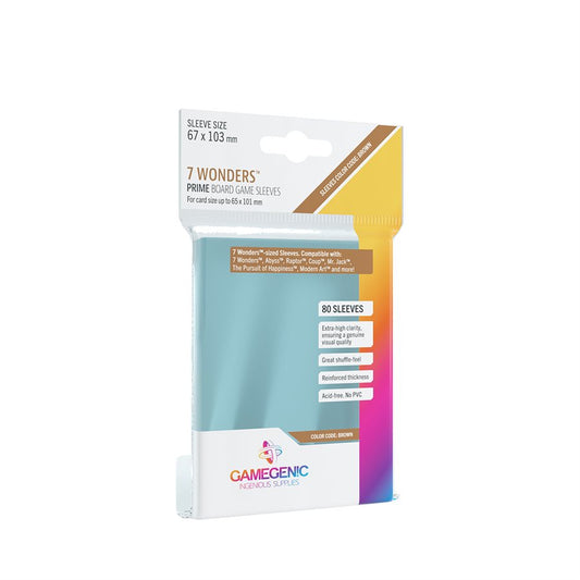 PRIME 7 WONDERS SLEEVES 67 X 103 MM 80CT