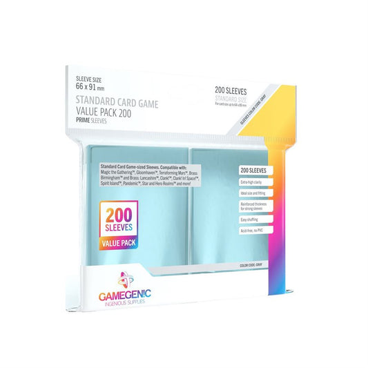 Gamegenic - Value Pack Standard Sleeves 66mm x 91mm (200)