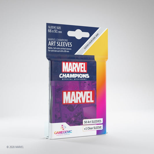 Sleeves: Marvel Champions Marvel Logo Purple (50)