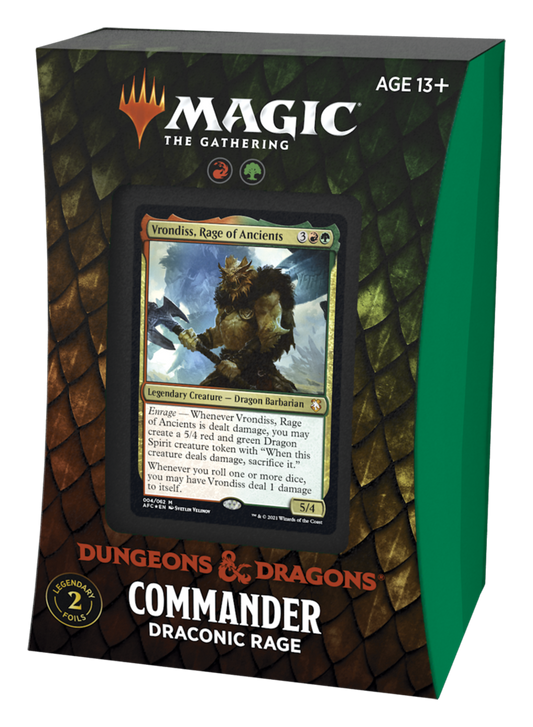 MTG - DUNGEONS & DRAGONS: ADVENTURES IN THE FORGOTTEN REALMS - COMMANDER DECK - DRACONIC RAGE