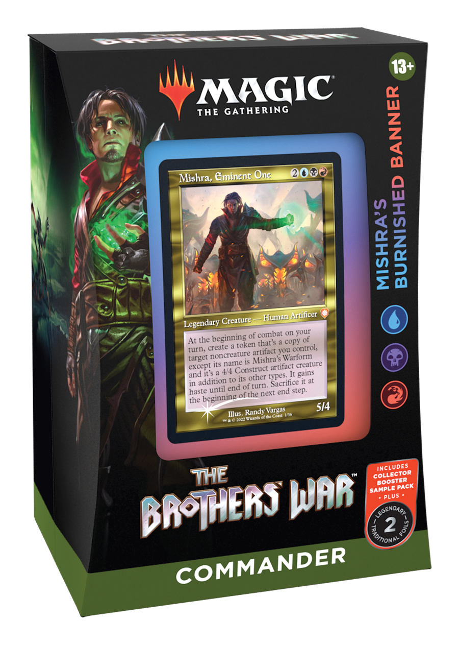MTG THE BROTHERS WAR COMMANDER MISHRA'S BURNISHED BANNER (FR)