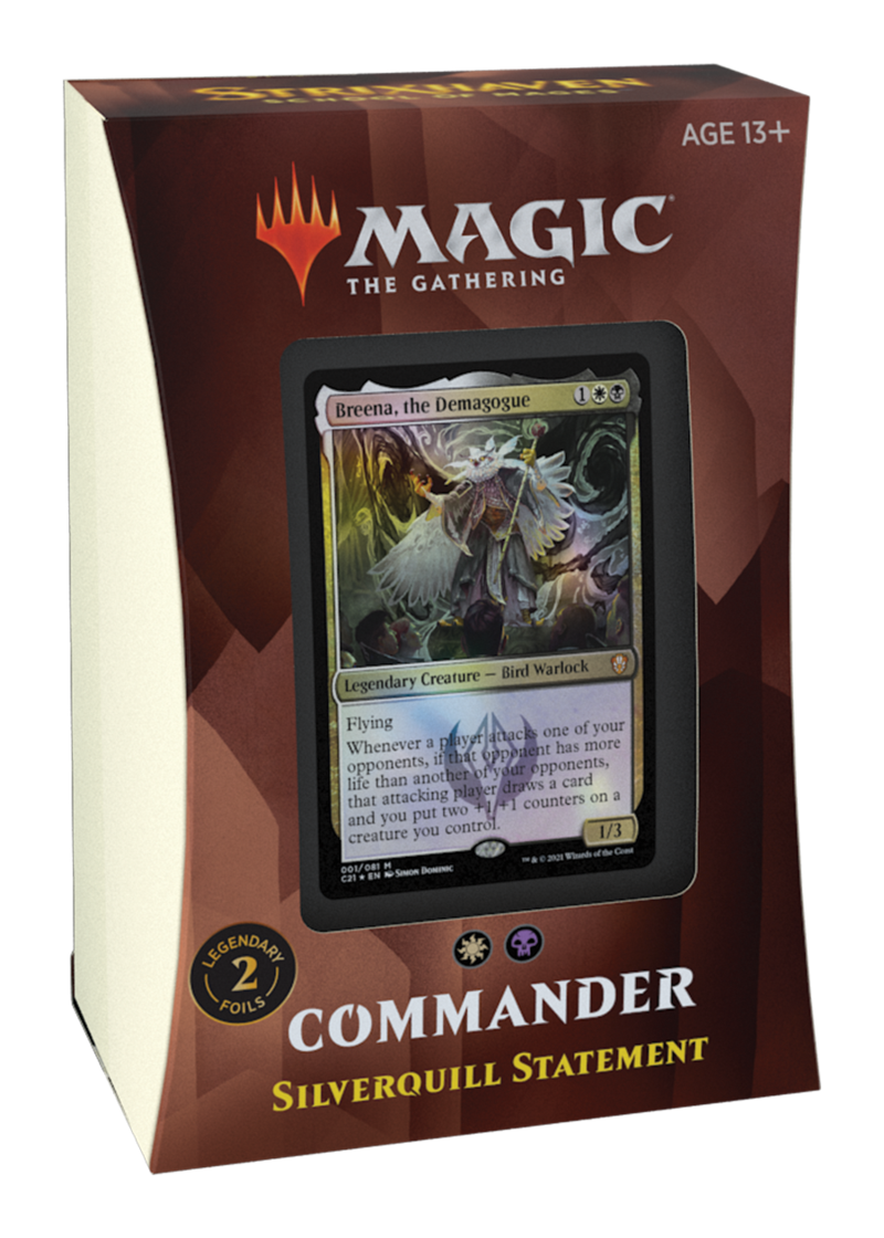 MTG - STRIXHAVEN - COMMANDER 2021 - SILVERQUILL STATEMENT