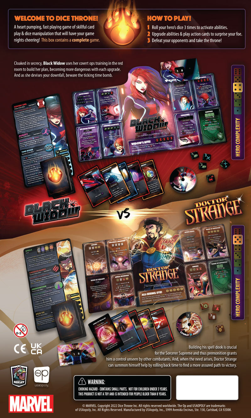 Dice Throne Marvel 2-Hero Box 2- Black Widow/Doctor Strange (EN)