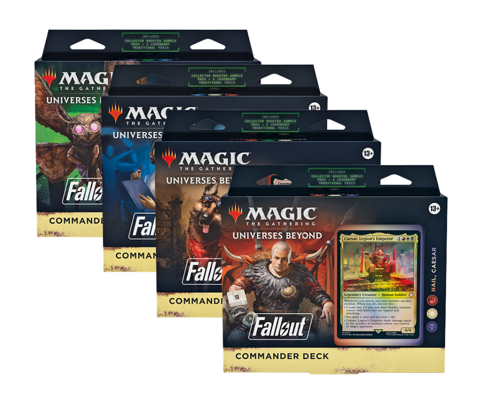MTG FALLOUT COMMANDER DECK SET OF 4