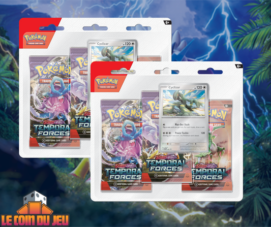 Pokemon SV5 Temporal Forces 3 Booster Blister Pack SET OF 2