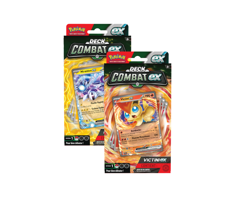Pokemon Deck Combat Vcictini/Miraidon EX Ensemble de 2 (FRENCH)