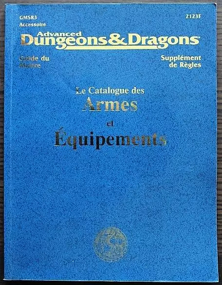 ADVANCED D&D LE CATALOGUE DES ARMES ET ÉQUIPEMENTS (FR)