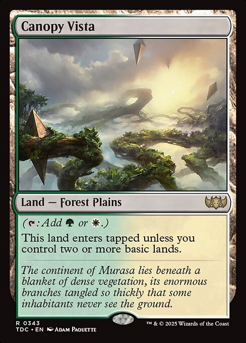 Canopy Vista (343) [Tarkir: Dragonstorm Commander]