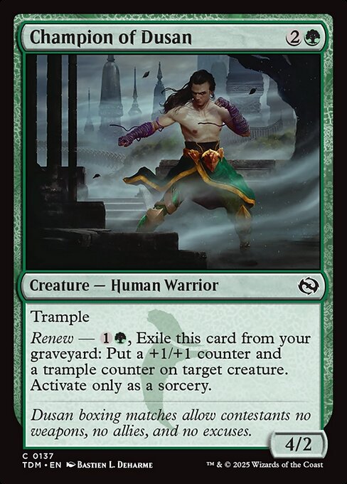 Champion of Dusan (137) [Tarkir: Dragonstorm]