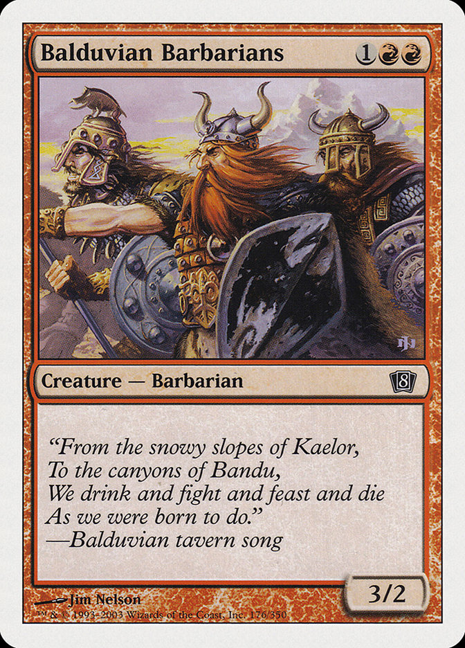 Balduvian Barbarians (176) [Eighth Edition]