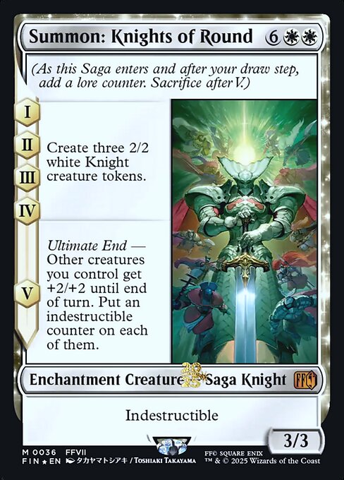 Summon: Knights of Round (36s) [Final Fantasy Promos]