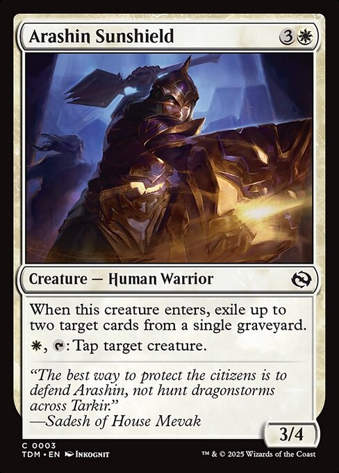 Arashin Sunshield (3) [Tarkir: Dragonstorm]