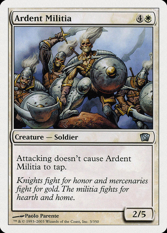 Ardent Militia (3) [Eighth Edition]
