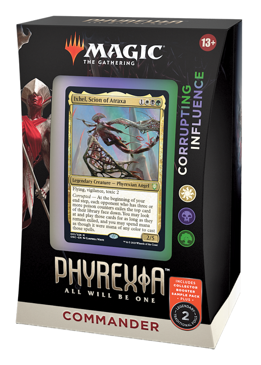 MTG PHYREXIA ALL WILL BE ONE COMMANDER CORRUPTING INFLUENCE