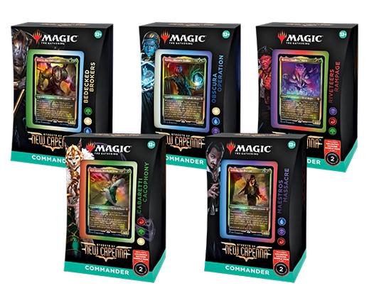 MTG Streets of New Capenna Commander Set of 5