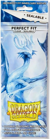 DRAGON SHIELD SLEEVES PERFECT FIT SEALABLE CLEAR