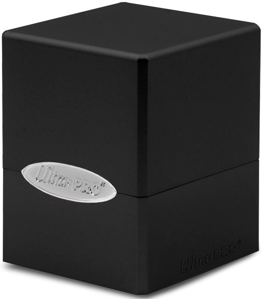 UP DECK BOX SATIN CUBE JET BLACK