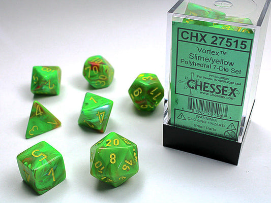 VORTEX 7-DIE SET SLIME/YELLOW