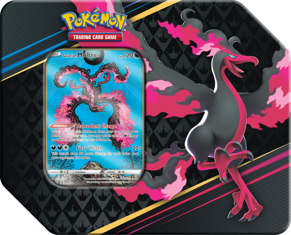 POKEMON CROWN ZENITH - Galarian tin Moltres