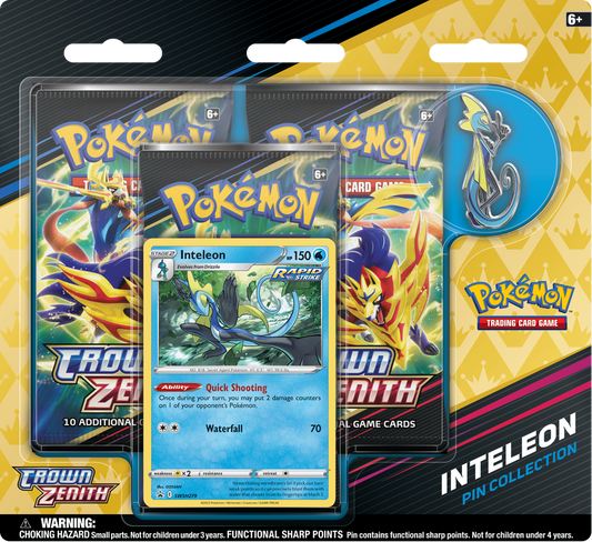 POKEMON SWSH12.5 CROWN ZENITH PIN COLLECTION INTELEON